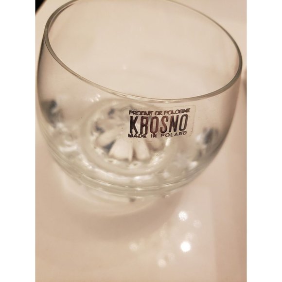 Vintage KROSNO made in Poland glasses goblets cups Whiskey Brandy Scotch Bar 4x - Picture 2 of 9